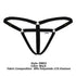 CandyMan 99852 Nudist Thongs Color Black